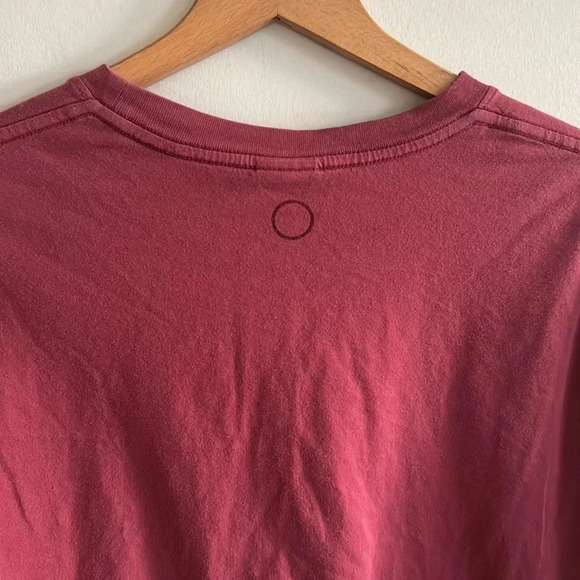 Outdoor Voices dark rose pink oversized cropped long sleeve top size Small - Picture 4 of 7